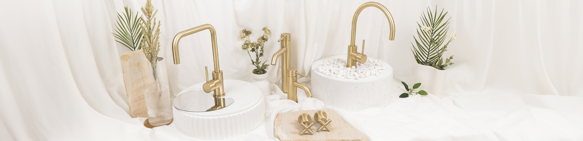 Brushed Brass Gold Tapware