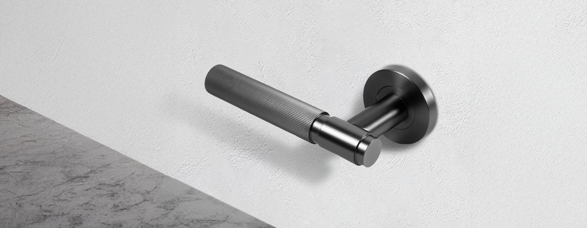 Brushed Gunmetal Door Handles