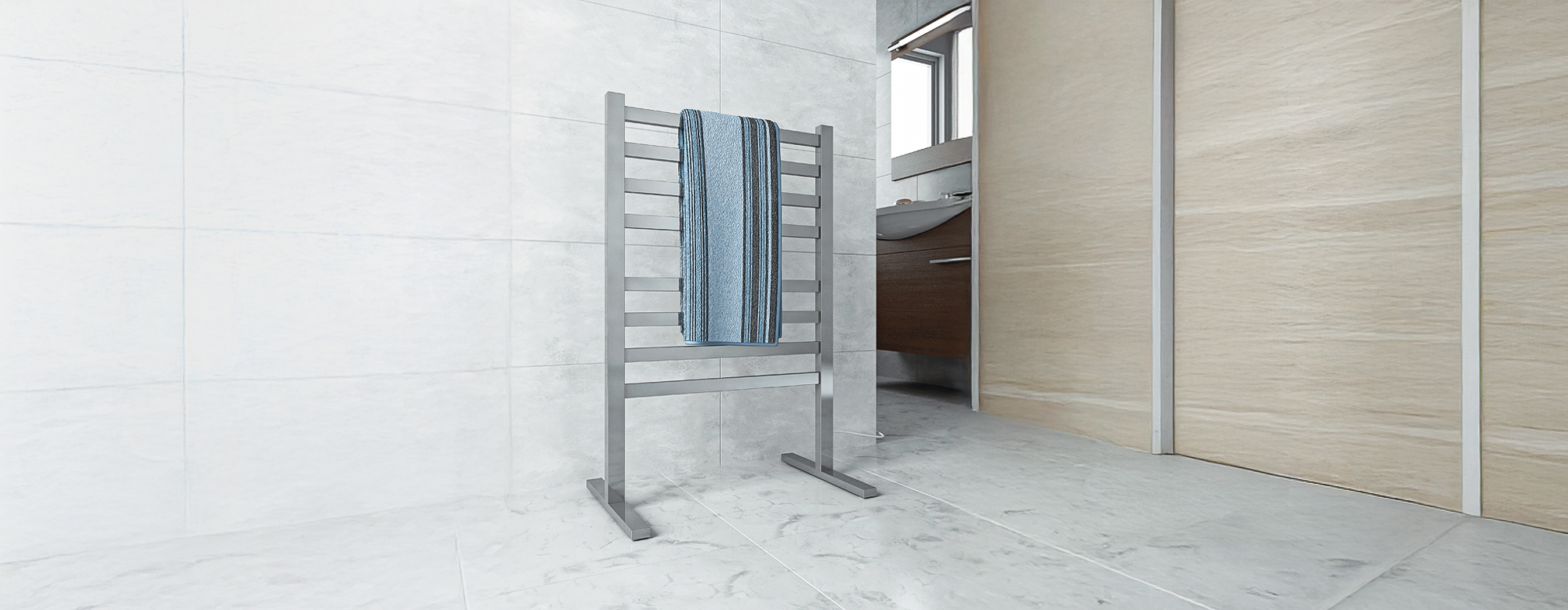 Freestanding Heated Towel Rails
