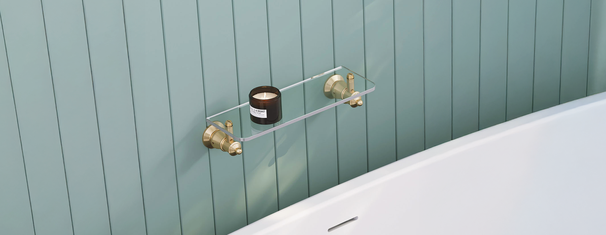 Glass Bathroom Shelves