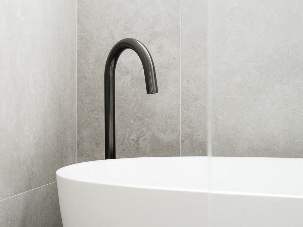 Meir Shadow Gunmetal Tapware