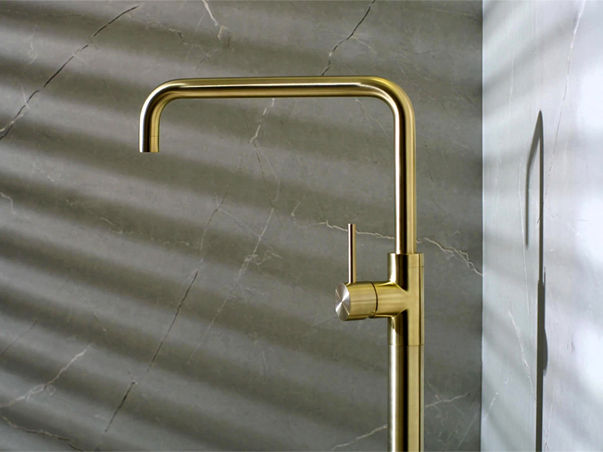 Nero Mecca in Brushed Gold