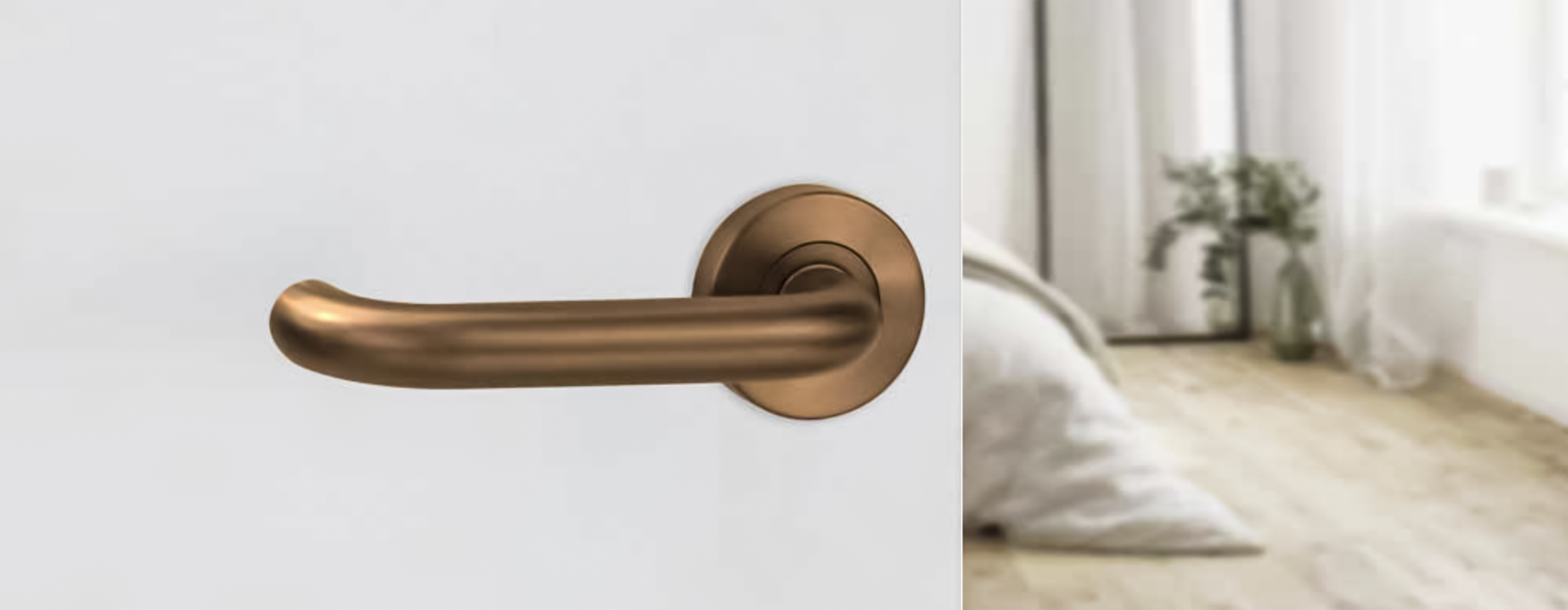 Satin Bronze Door Handles