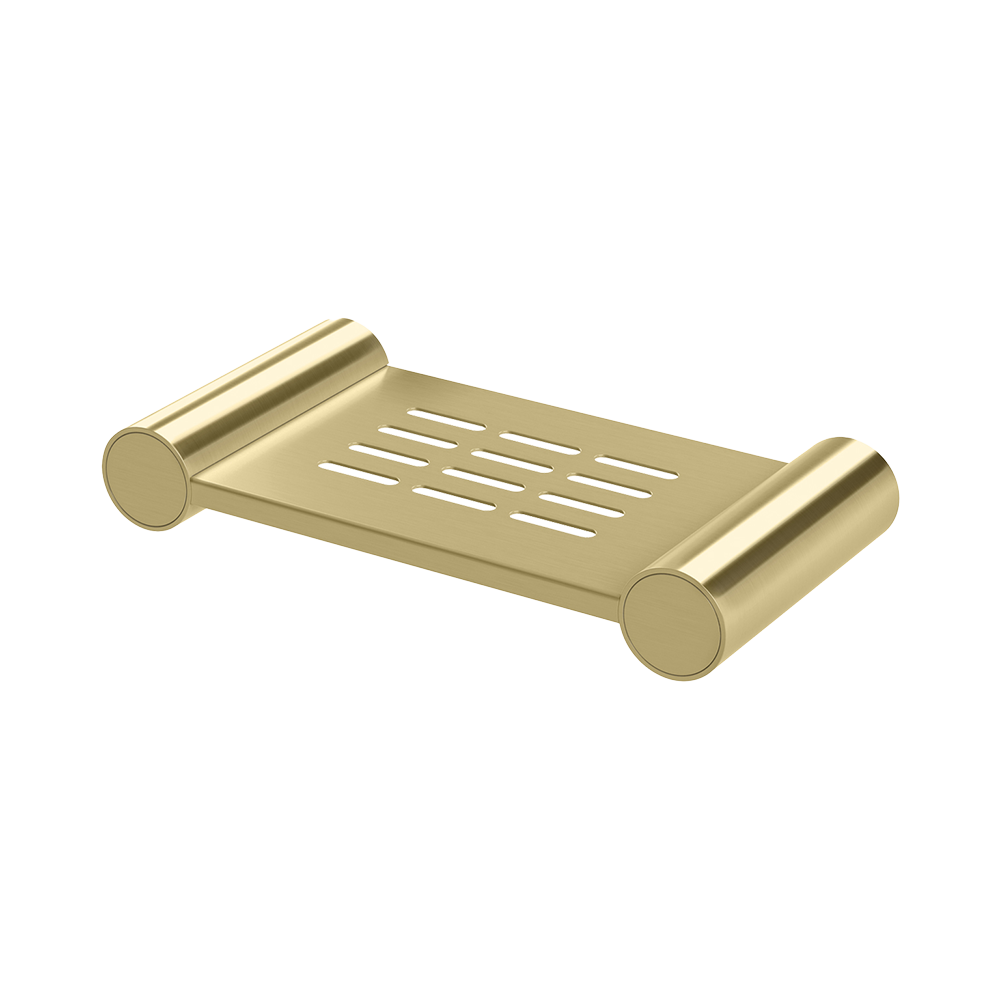 Vivid Slimline Soap Dish Holder Brushed Gold
