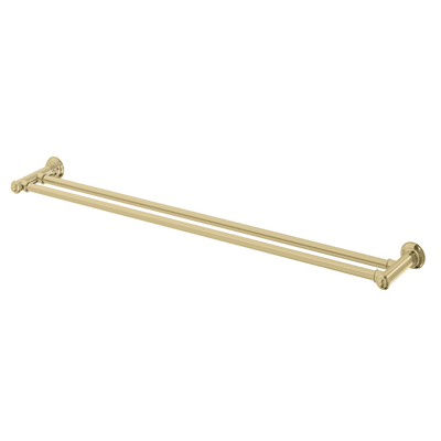 Cromford Double Towel Rail 800mm Brushed Gold