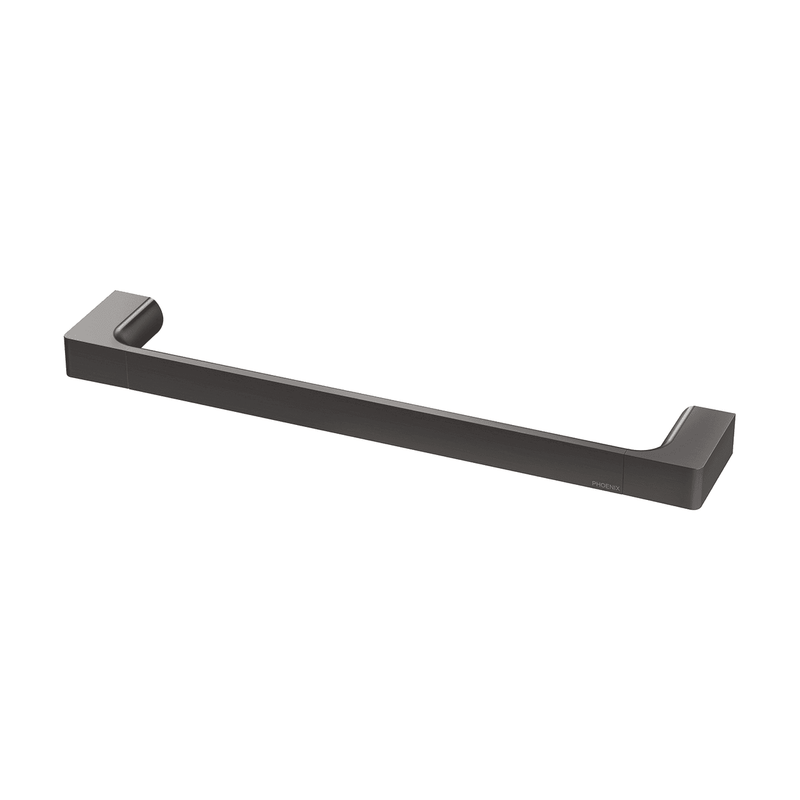 Gloss Hand Towel Rail Brushed Carbon