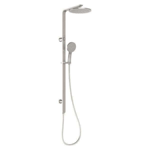 NX Quil Twin Shower Brushed Nickel