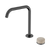 Nero Serenity Progressive Bath/Kitchen Mixer Edge Spout With Rome Travertine Handle Gunmetal