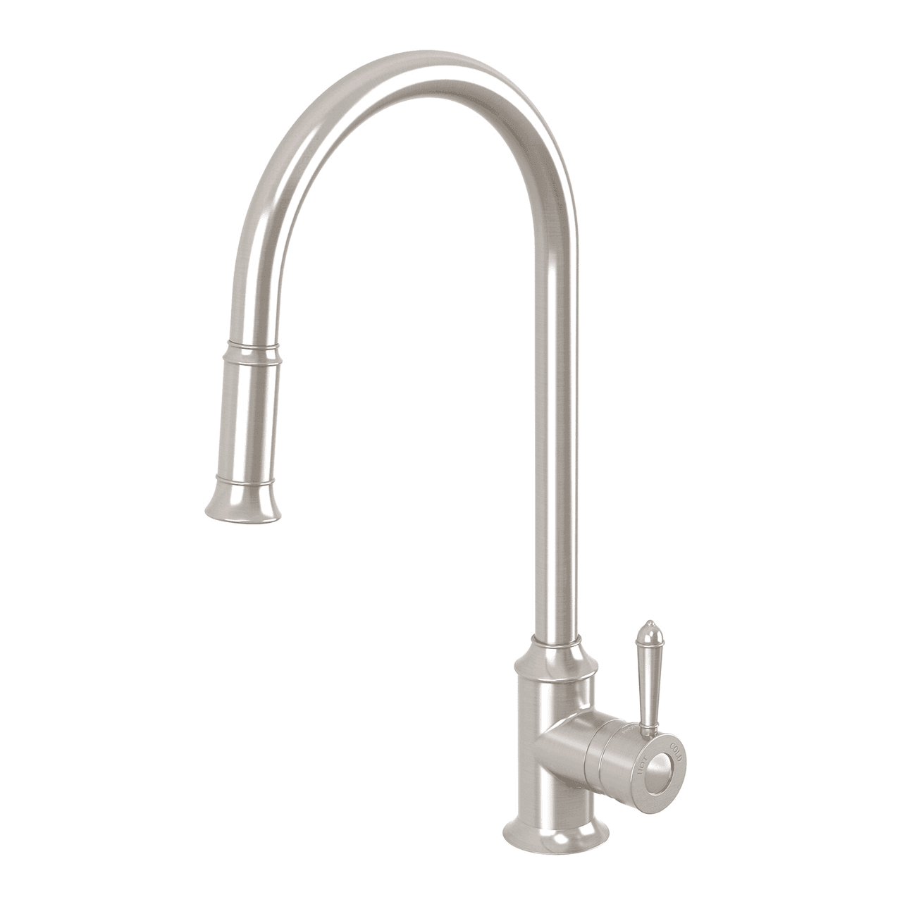 Nostalgia Pull Out Sink Mixer 230mm Brushed Nickel