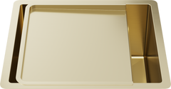 Aiden Portable Drain Board Brushed Brass Gold