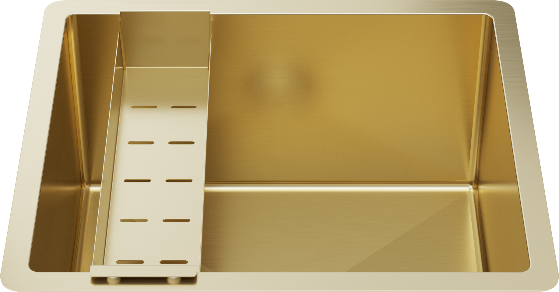 Arthur Slimline Colander Brushed Brass Gold