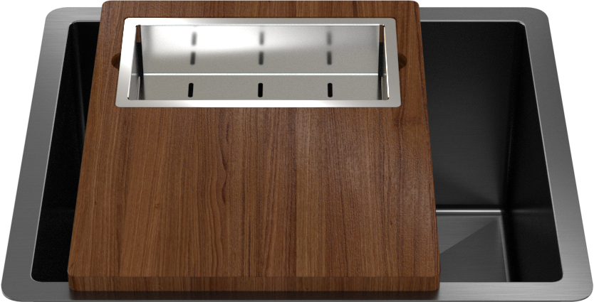 Brushed Gunmetal Penny 510x450 Single Bowl Sink