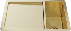 Aiden Portable Drain Board Brushed Brass Gold