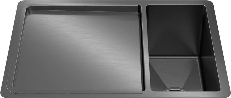 Aiden Portable Drain Board Brushed Gunmetal