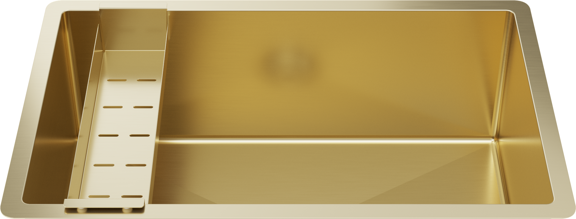 Arthur Slimline Colander Brushed Brass Gold