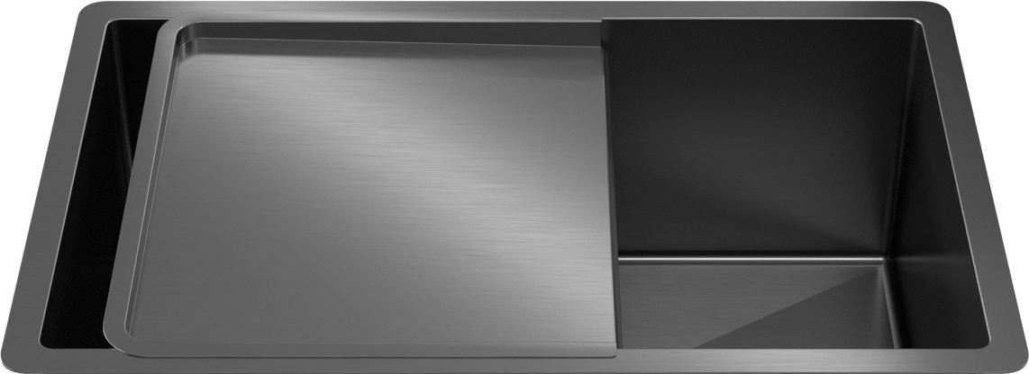 Aiden Portable Drain Board Brushed Gunmetal