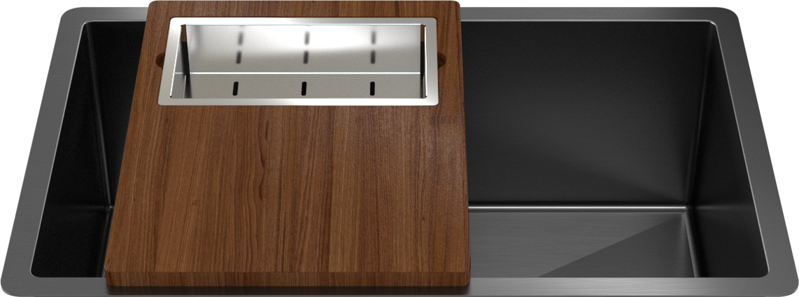 Emma Chopping Board & Integrated Colander Set