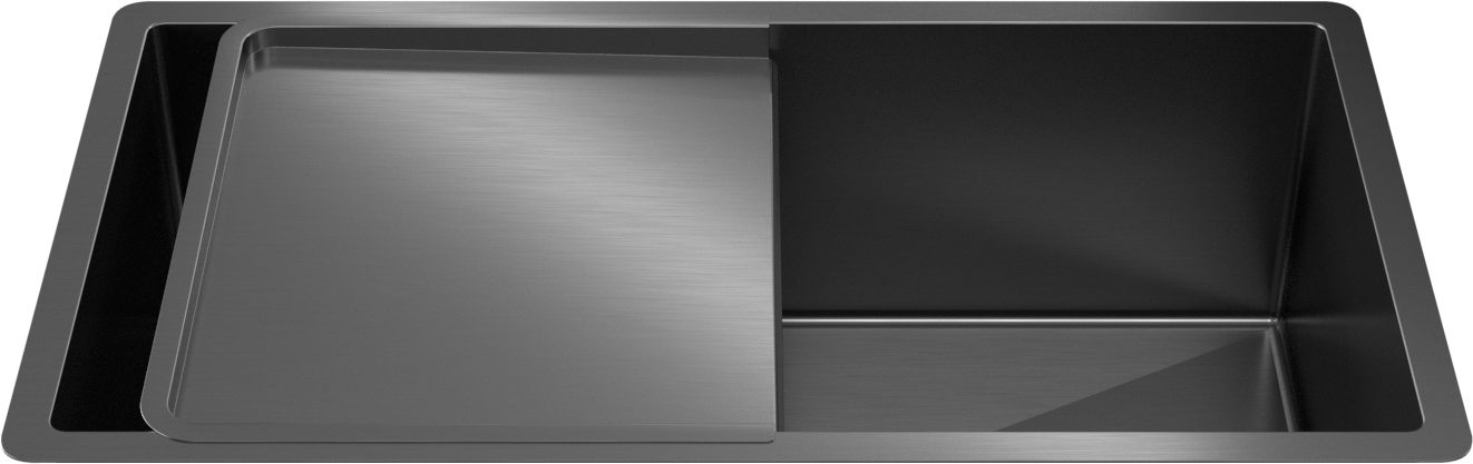 Aiden Portable Drain Board Brushed Gunmetal