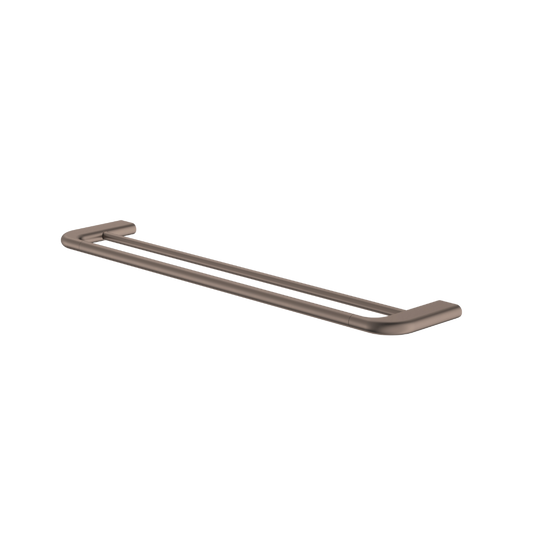Contura II 620mm Double Towel Rail Brushed Bronze
