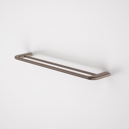 Contura II 620mm Double Towel Rail Brushed Bronze