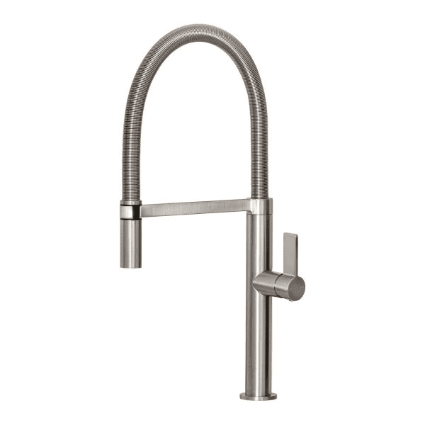 Prize Flexible Coil Sink Mixer 220mm Brushed Nickel