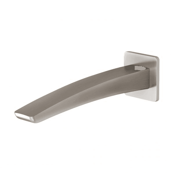 Rush Wall Bath Outlet 180mm Brushed Nickel