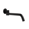 Alma Mira Matte Black Swivel Wall Spout