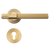 Momo Belgravia Lined Solid Brass Lever Entrance Set Brushed Satin Brass