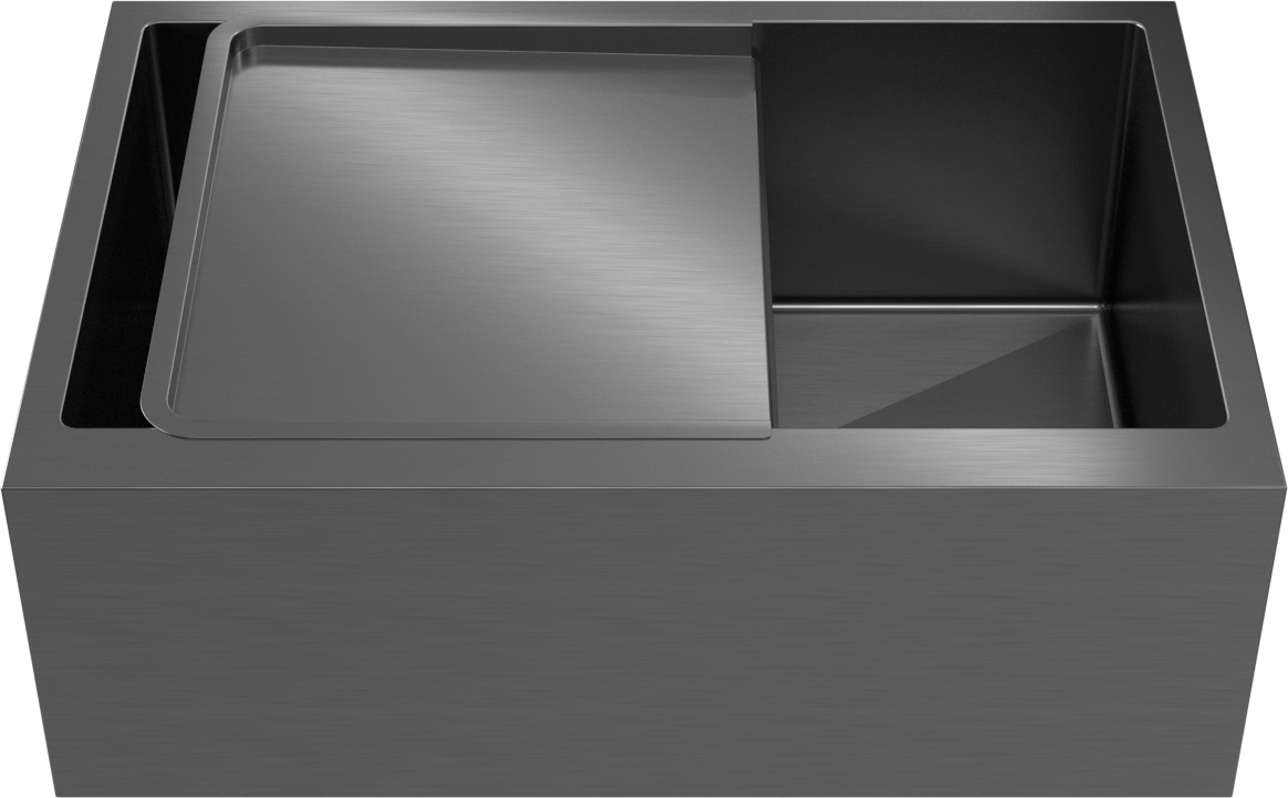 Aiden Portable Drain Board Brushed Gunmetal