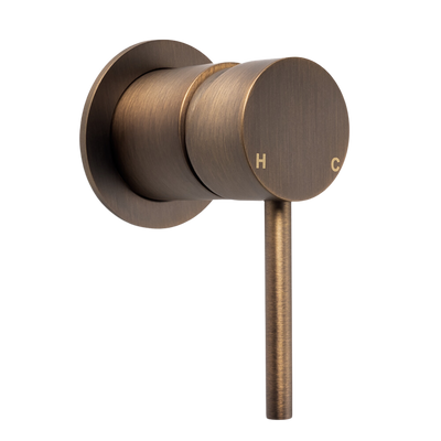 Alma Mira Vintage Antique Brass Wall Mixer