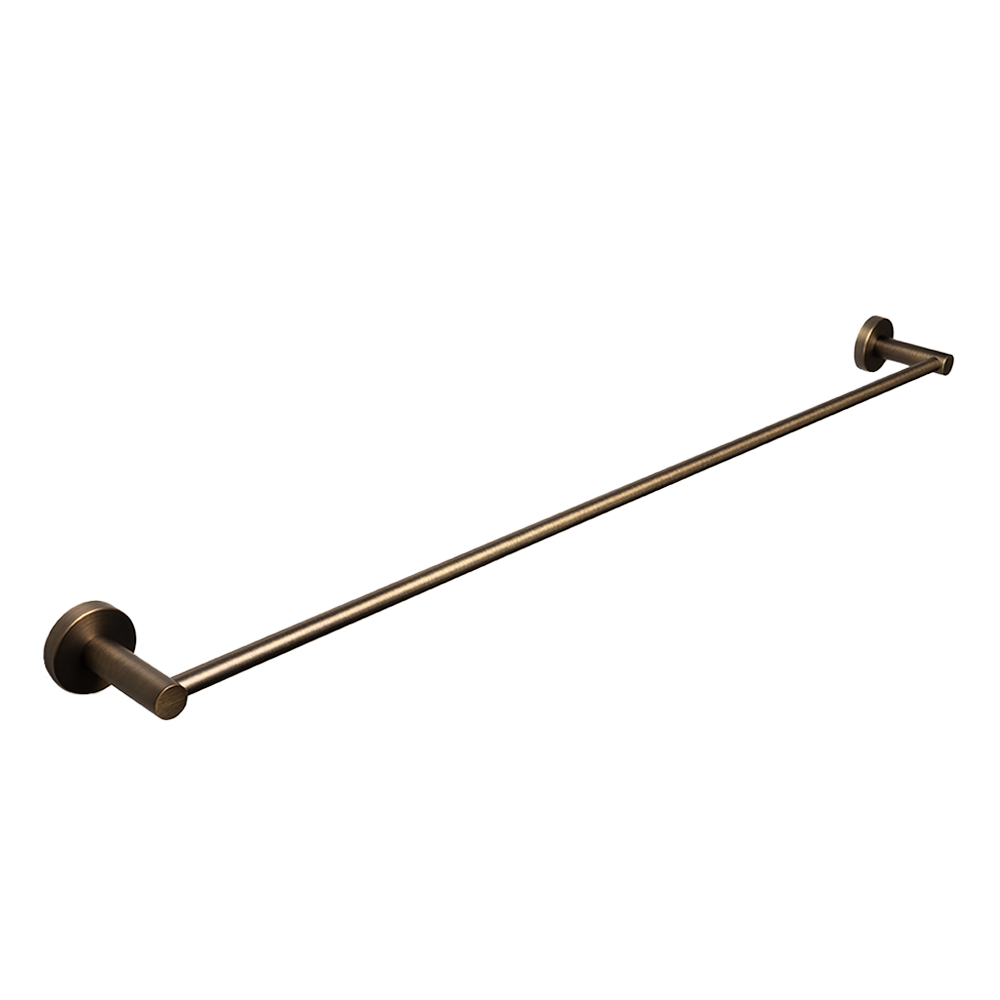 Aged brass towel rail hotsell