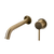 Alma Mira Brushed Brass Gold Wall Mixer and Spout Set