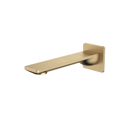 Caroma Urbane II 180mm Basin/Bath Outlet Square Cover Plate Brushed Brass