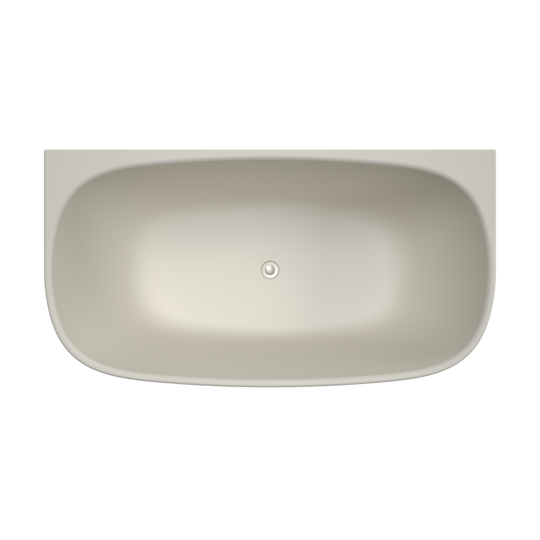 Contura II 1500 Back To Wall Freestanding Bath Matte Clay