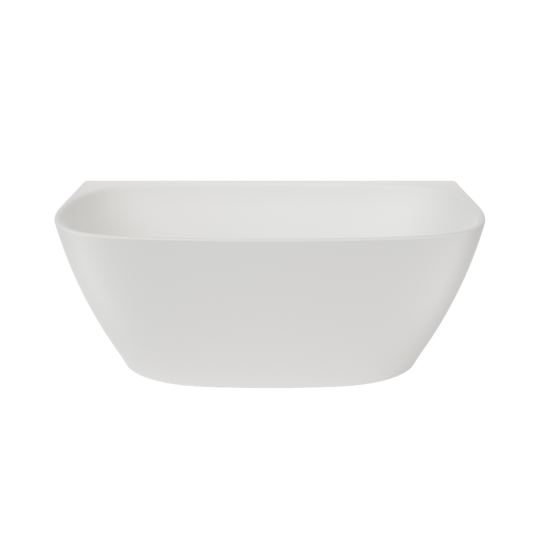 Contura II 1500 Back To Wall Freestanding Bath Matte White