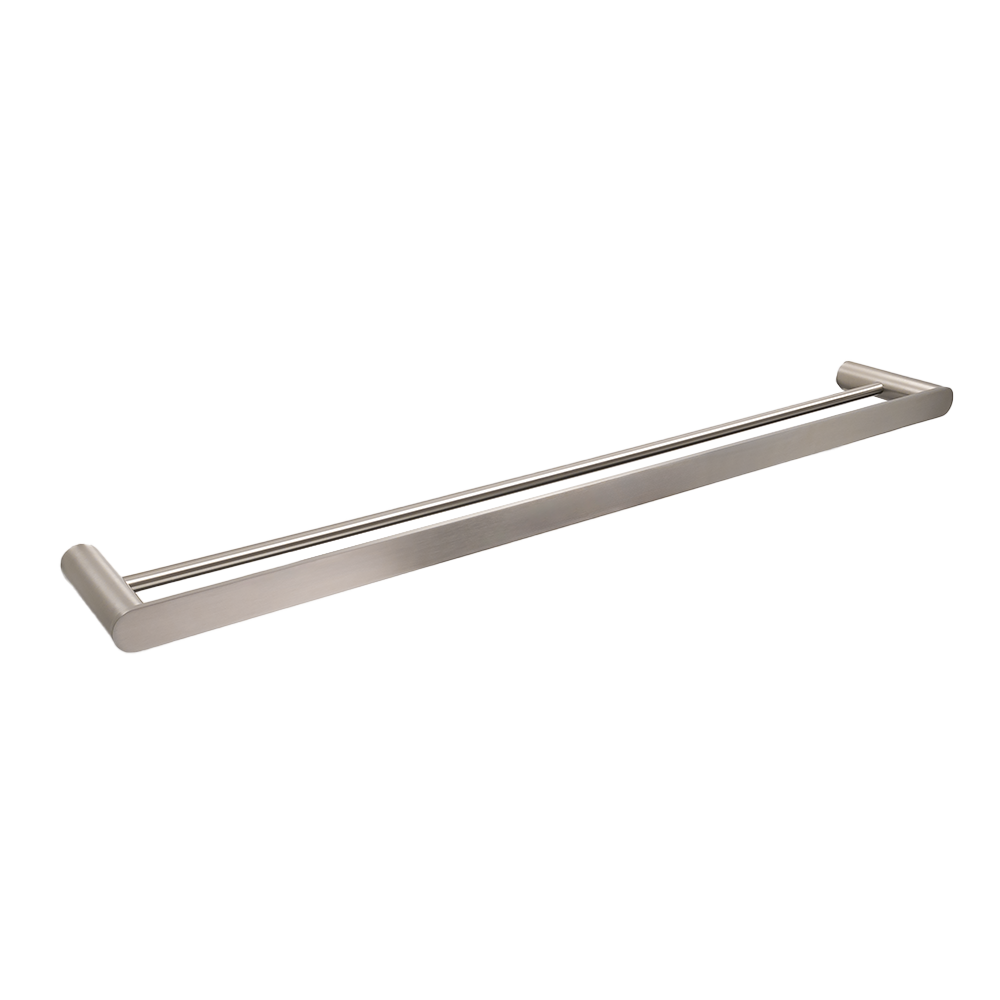 Ascari Brushed Nickel 800 Double Towel Rail Buildmat