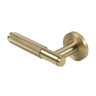 Alma Ivan Door Handle Knurled Brushed Brass Gold
