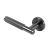Alma Ivan Door Handle Knurled Brushed Gunmetal