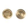 Alma Cam Cavity Sliding Door Lock Brushed Brass Gold