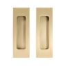 Alma Sachi Square Flush Pull Brushed Brass Gold