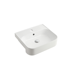 Oliveri Dublin Semi-Recessed Basin White