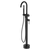 Fienza Kaya Floor Mounted Bath Mixer With Hand Shower Matte Black