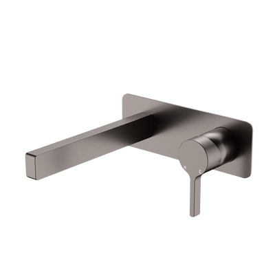 Fienza Sansa Wall Bath Mixer Set Gunmetal