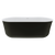 Fienza Windsor Freestanding Acrylic Bath with Overflow 1700mm Matte Black