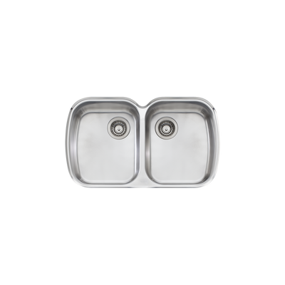 Oliveri Monet Double Bowl Undermount Sink Stainless Steel