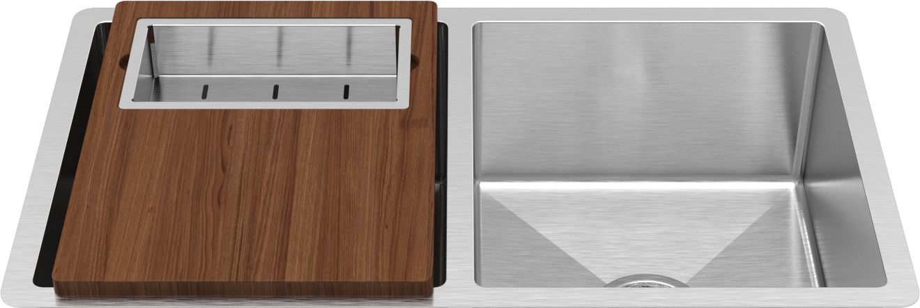 Emma Chopping Board & Integrated Colander Set