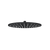 Meir Round Shower Rose 300mm Matte Black
