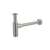 Meir Round Bottle Trap For 32mm Basin Waste And 32mm Waste Pipe With 40mm Adapter Brushed Nickel