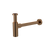 Meir Round Bottle Trap For 32mm Basin Waste And 32mm Waste Pipe With 40mm Adapter Lustre Bronze