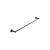 Meir Round Single Towel Rail 900mm Matte Black